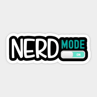 Nerd Mode On Sticker